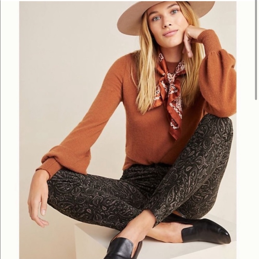 AG The Stevie High Rise Skinny Ankle Velvet Jeans